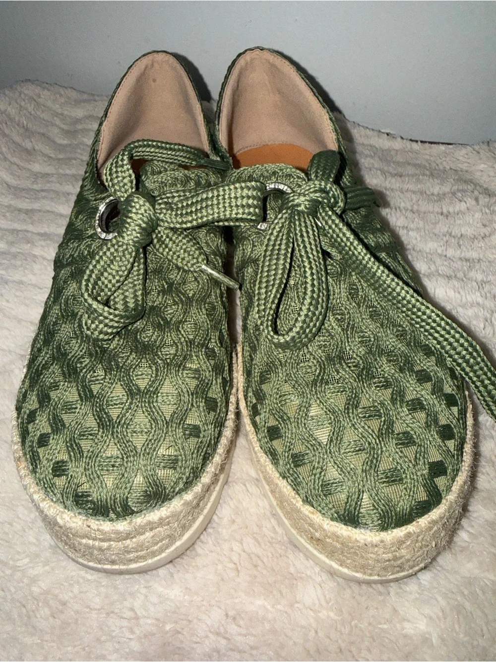 Love Rio Alisha Crochet Sneakers - Olive